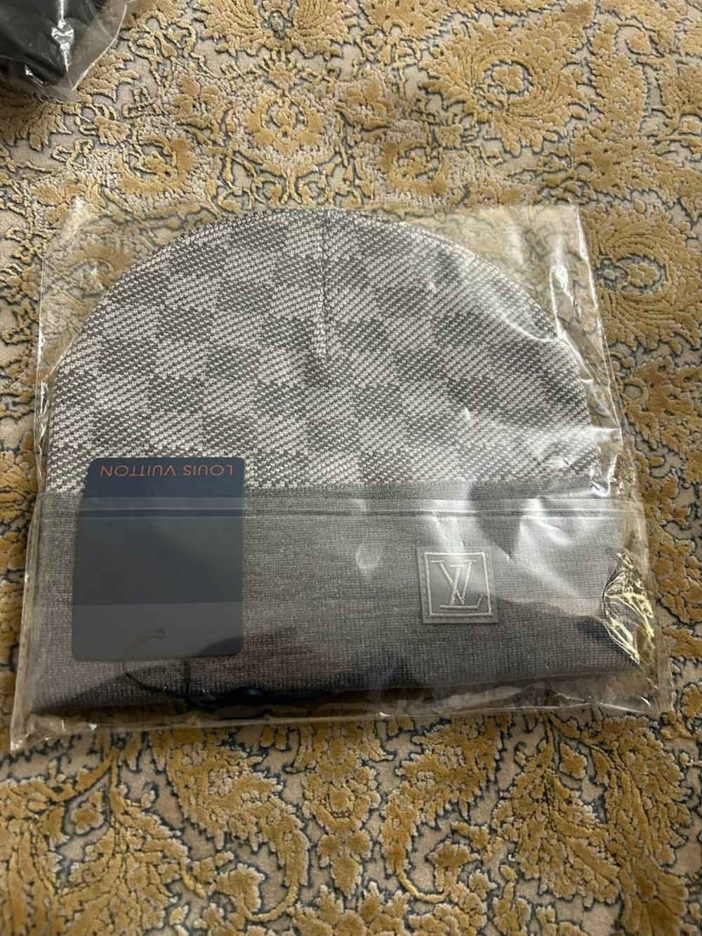 Louis Vuitton Gray Beanie